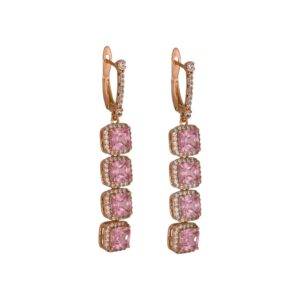 Brilla con glamour. Pendientes Cascada Rosa